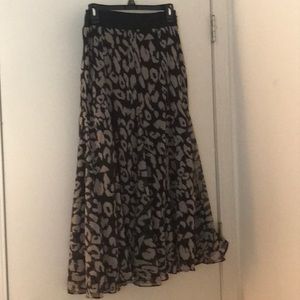 Leopard Maxi Skirt